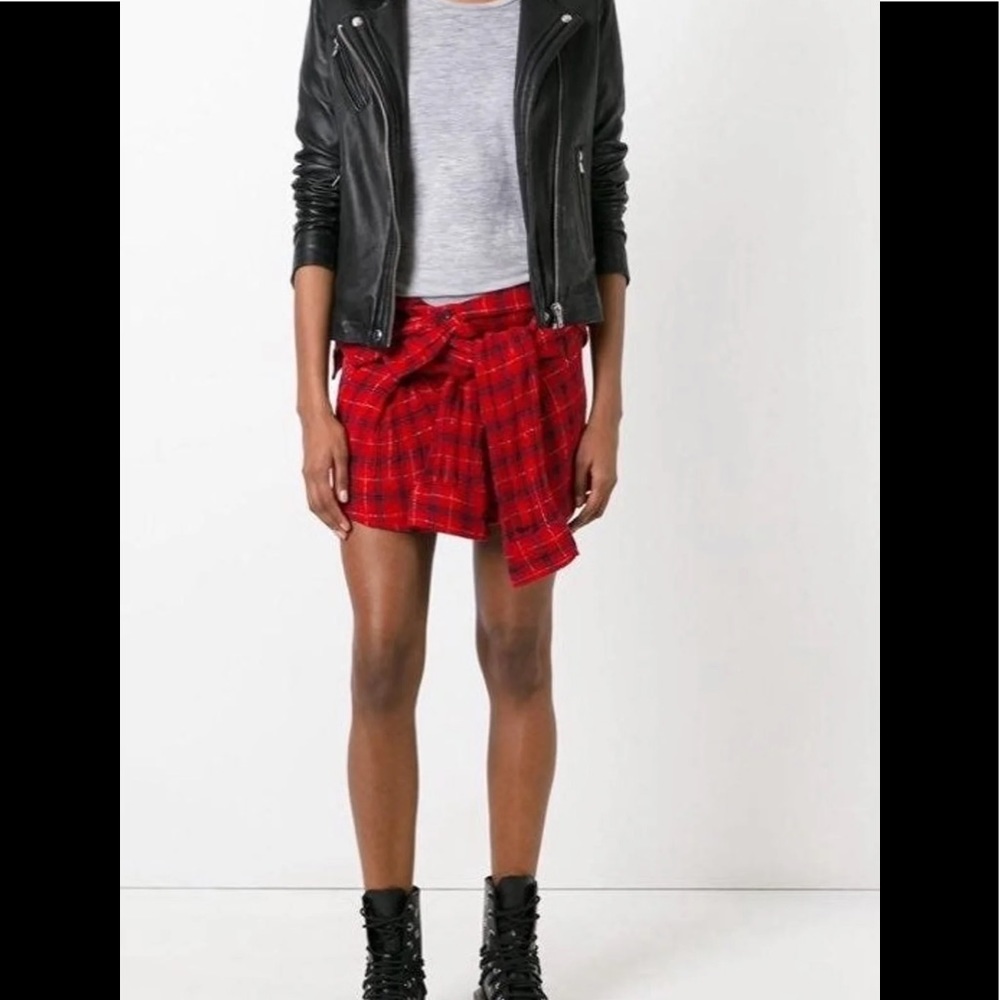 FAITH CONNEXION checked tie skirt